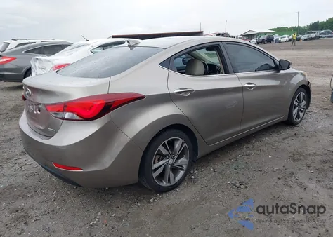 2014 Hyundai Elantra Limited from USA, damaged, VIN 5NPDH4AE6EH484388